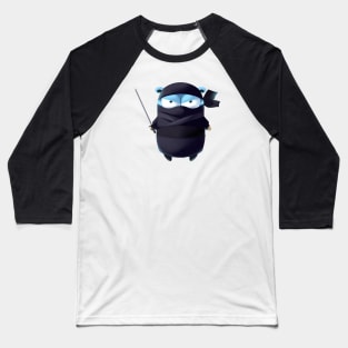 Golang Gopher Ninja Baseball T-Shirt